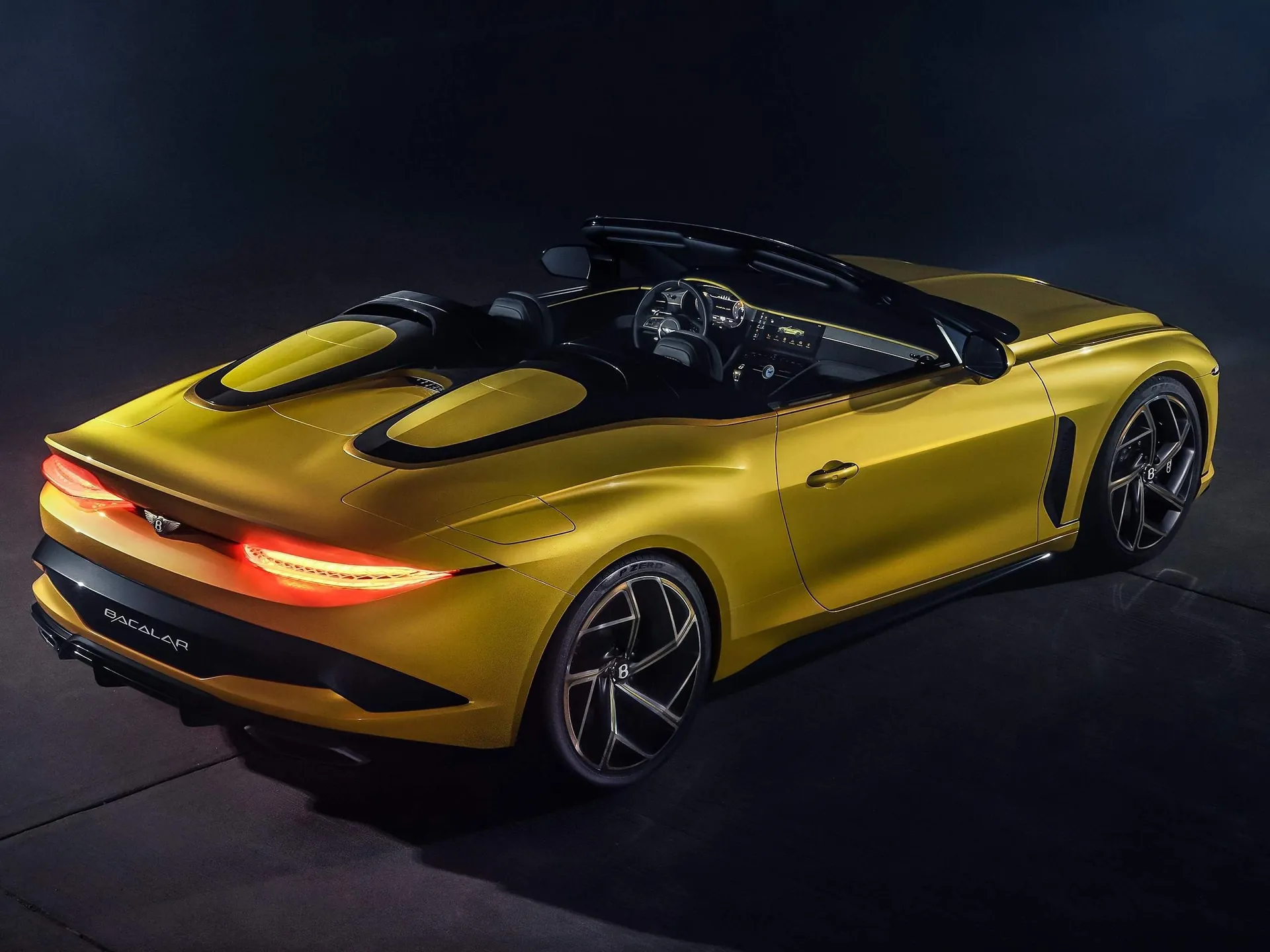 Bentley Mulliner Bacalar (2021) – zadní tříčtvrteční pohled