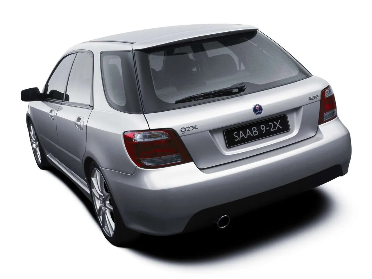 Saab 9-2X (2005) – zadní tříčtvrteční pohled