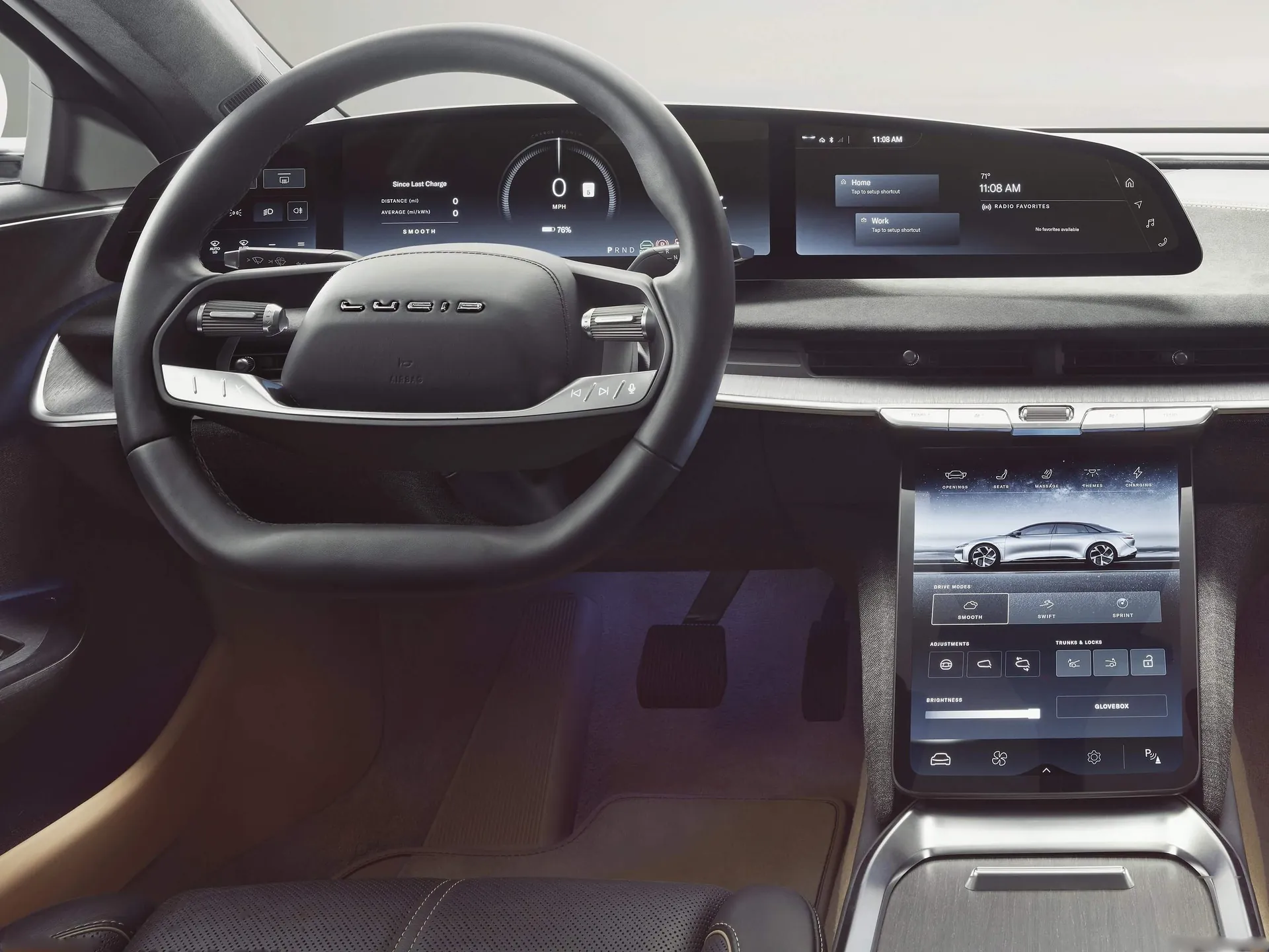Lucid Air Grand Touring (2022) – interiér