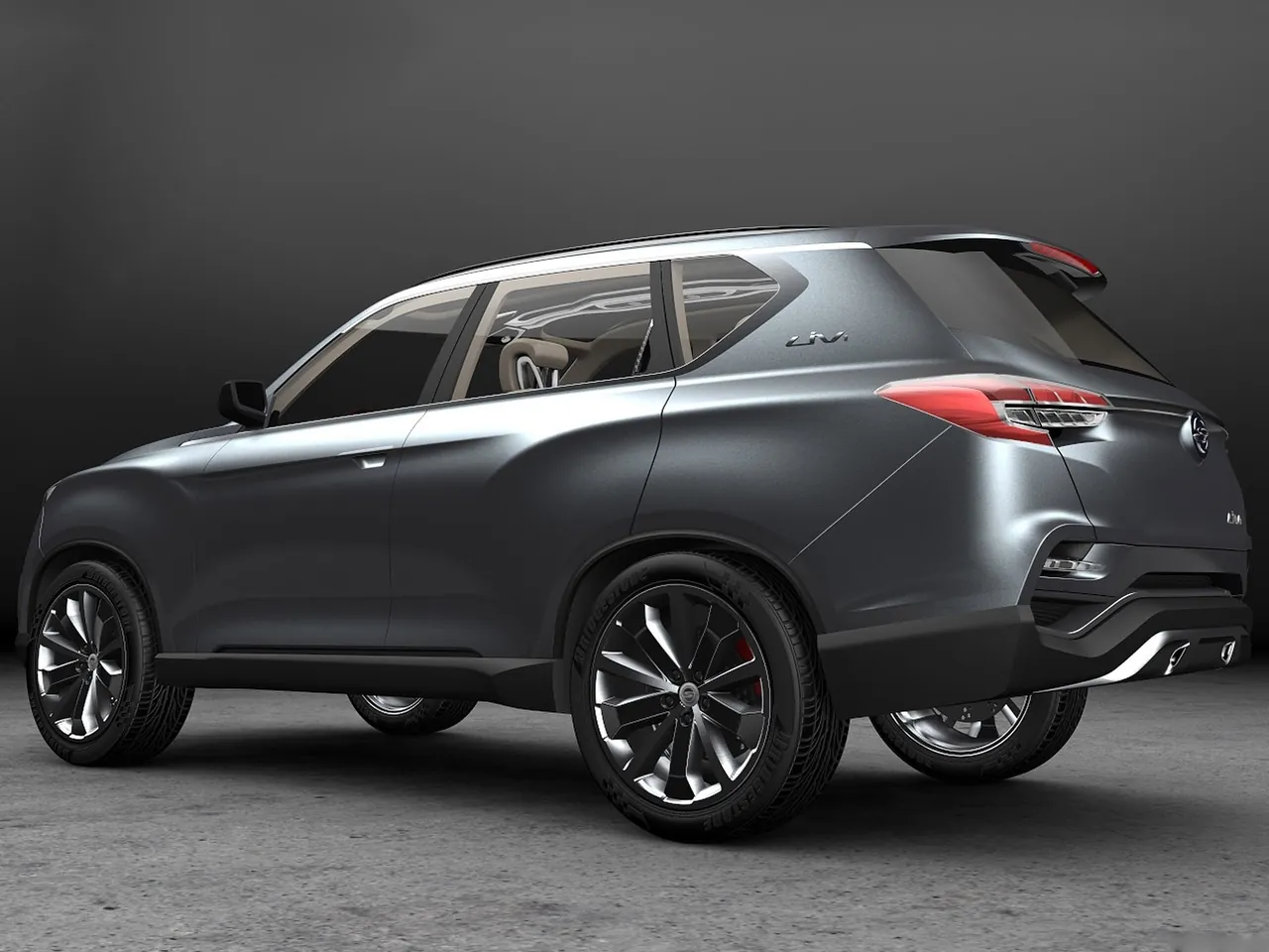 SsangYong LIV-1 Concept (2013) – zadní tříčtvrteční pohled