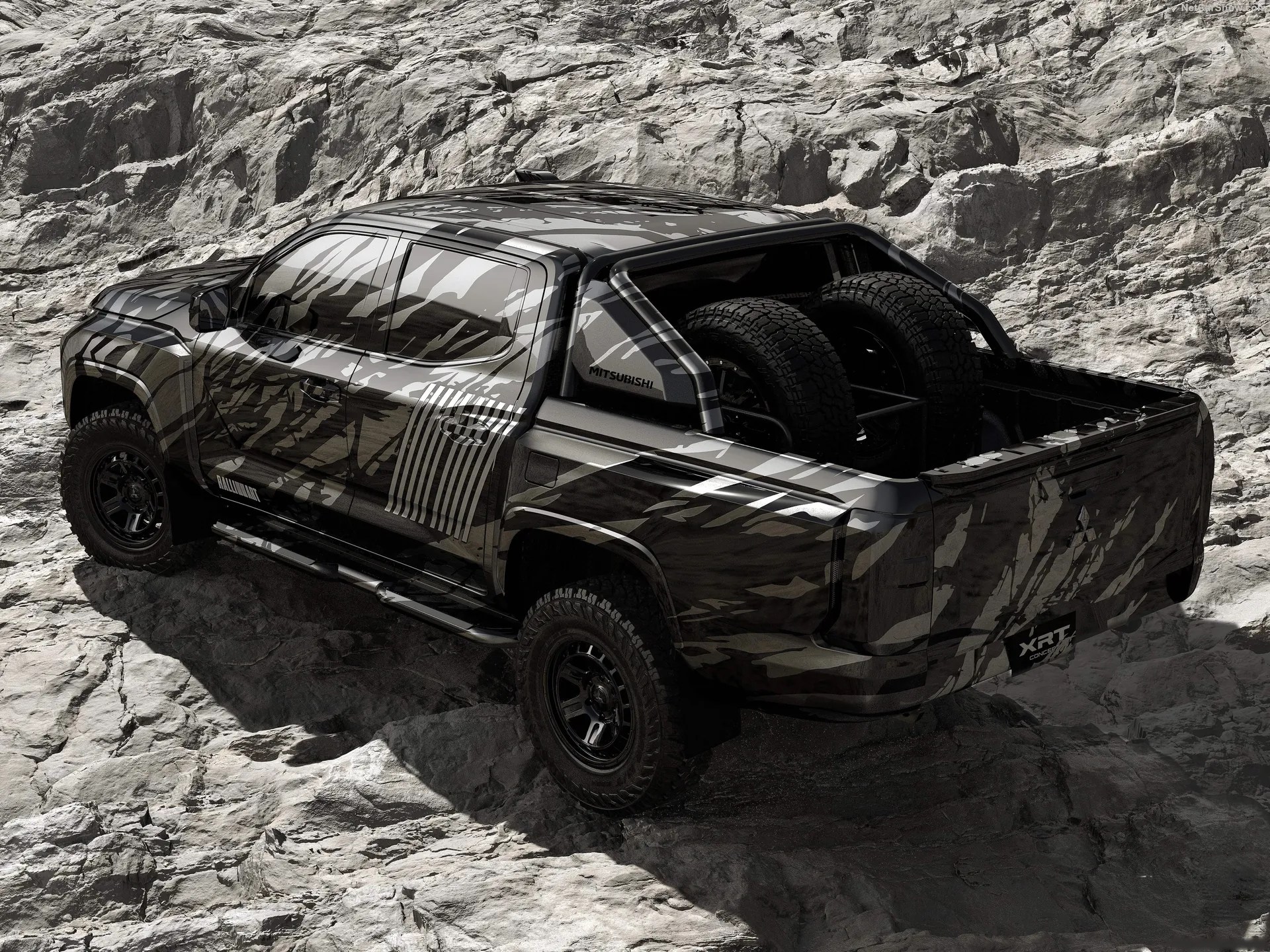 Mitsubishi XRT Concept (2023) – zadní tříčtvrteční pohled