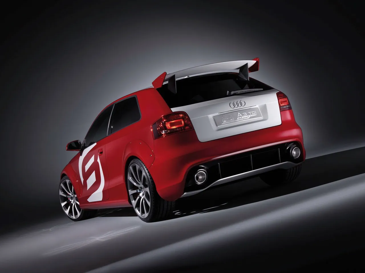 Audi A3 TDI clubsport quattro Concept (2008) – zadní tříčtvrteční pohled