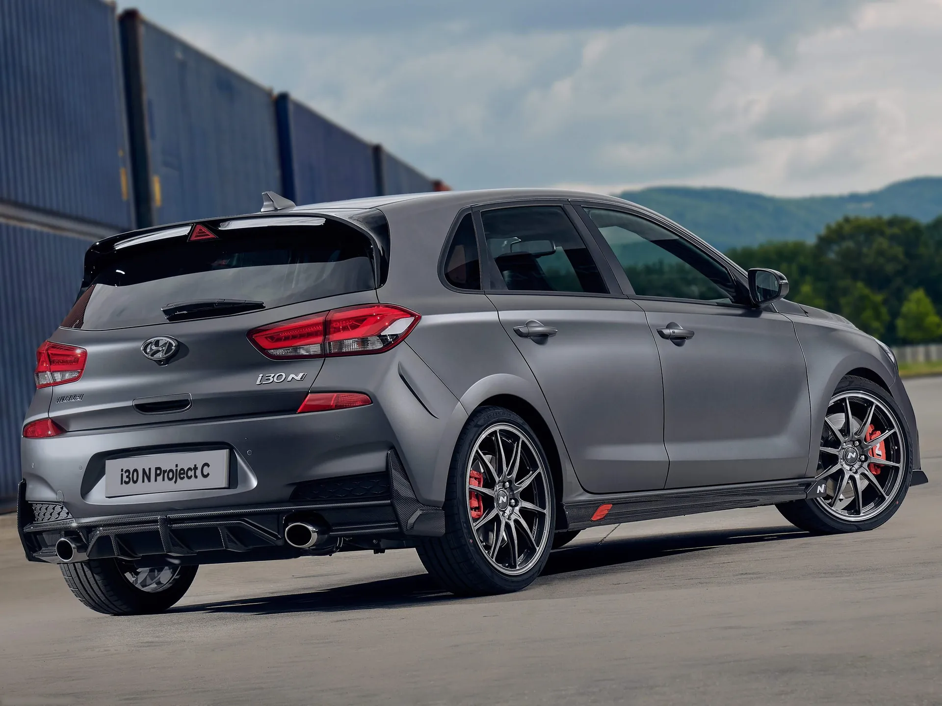 Hyundai i30 N Project C (2019) – zadní tříčtvrteční pohled