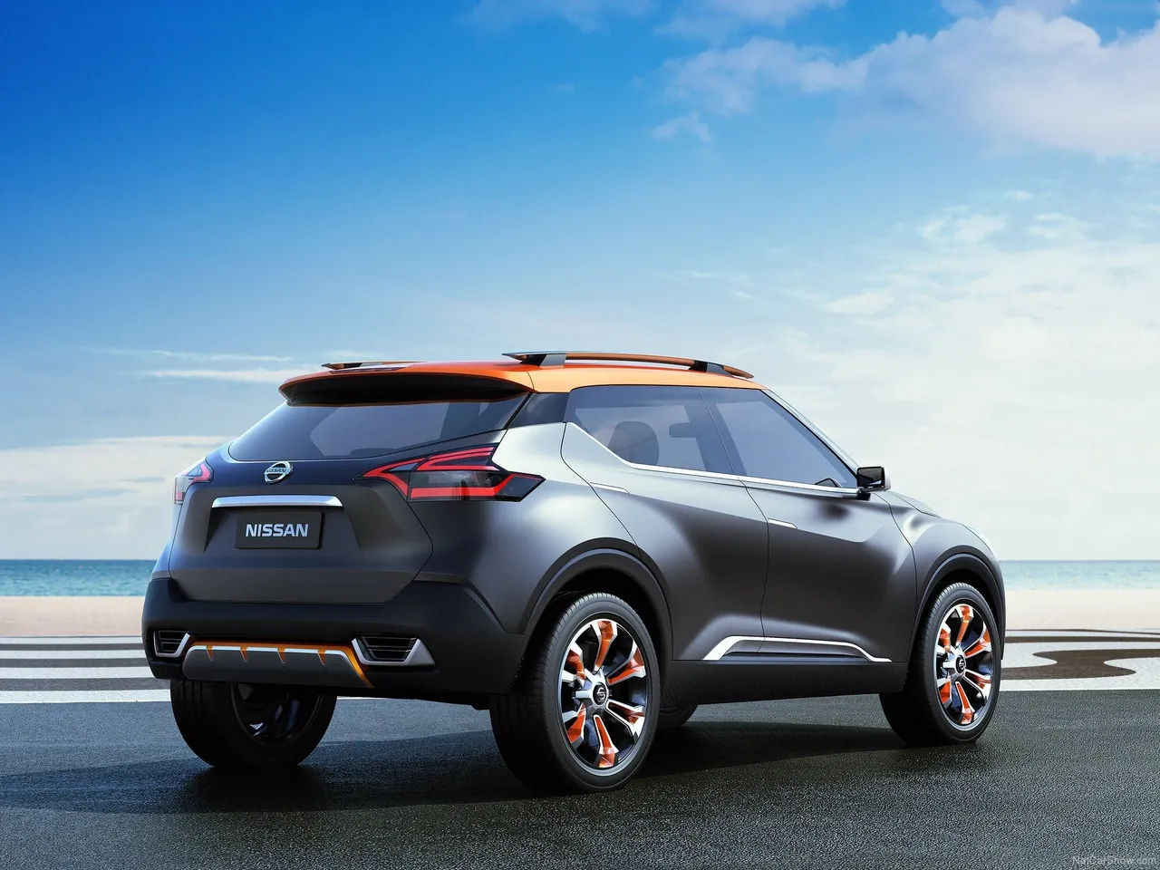 Nissan Kicks Concept (2014) – zadní tříčtvrteční pohled