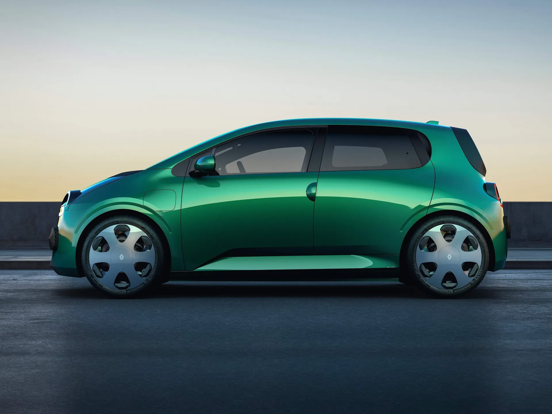 Renault Twingo E-Tech Concept (2025) – boční profil
