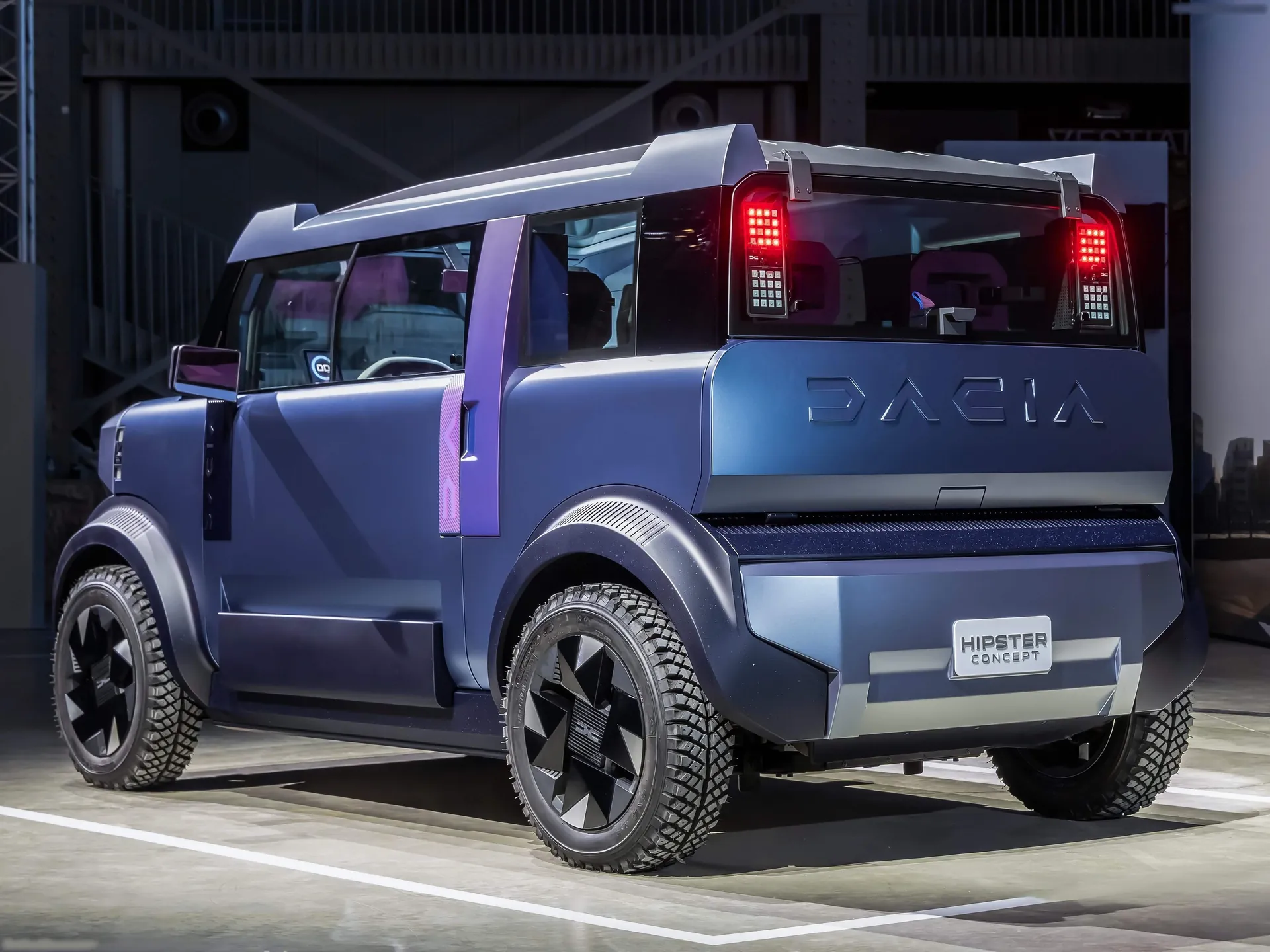 Dacia Hipster Concept (2025) – zadní tříčtvrteční pohled