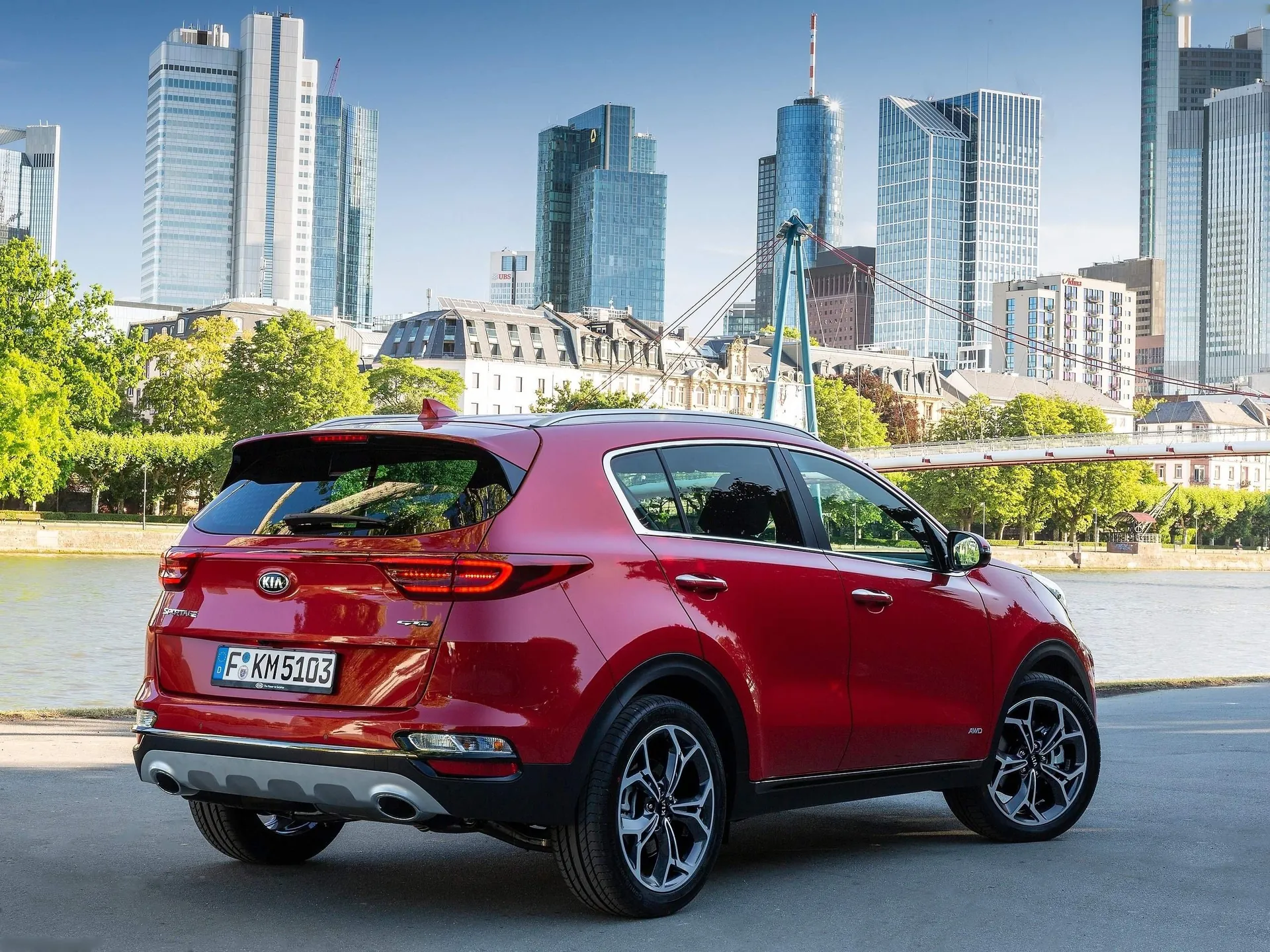 Kia Sportage (2019) – zadní tříčtvrteční pohled