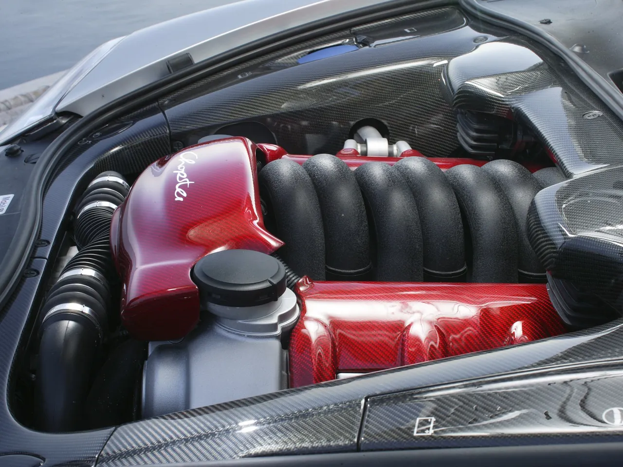 Rinspeed Chopster (2005) – motorový prostor