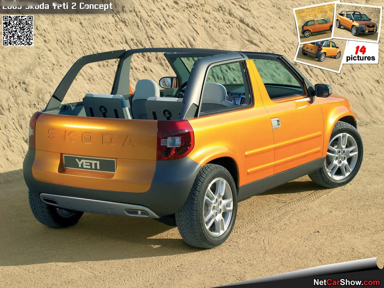 Skoda Yeti 2 Concept (2005) – zadní tříčtvrteční pohled