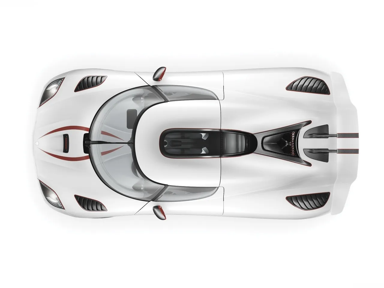 Koenigsegg Agera R (2012) – pohled shora