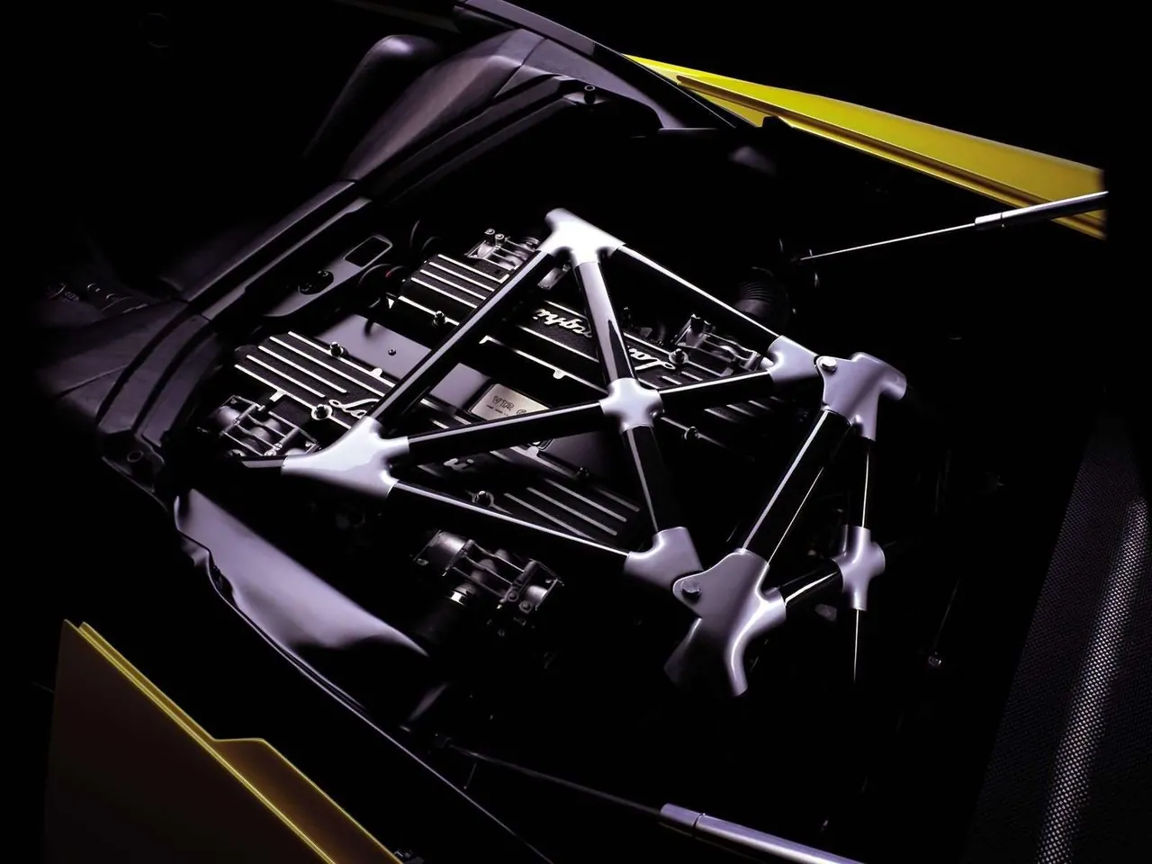 Lamborghini Murcielago Barchetta Concept (2002) – motorový prostor