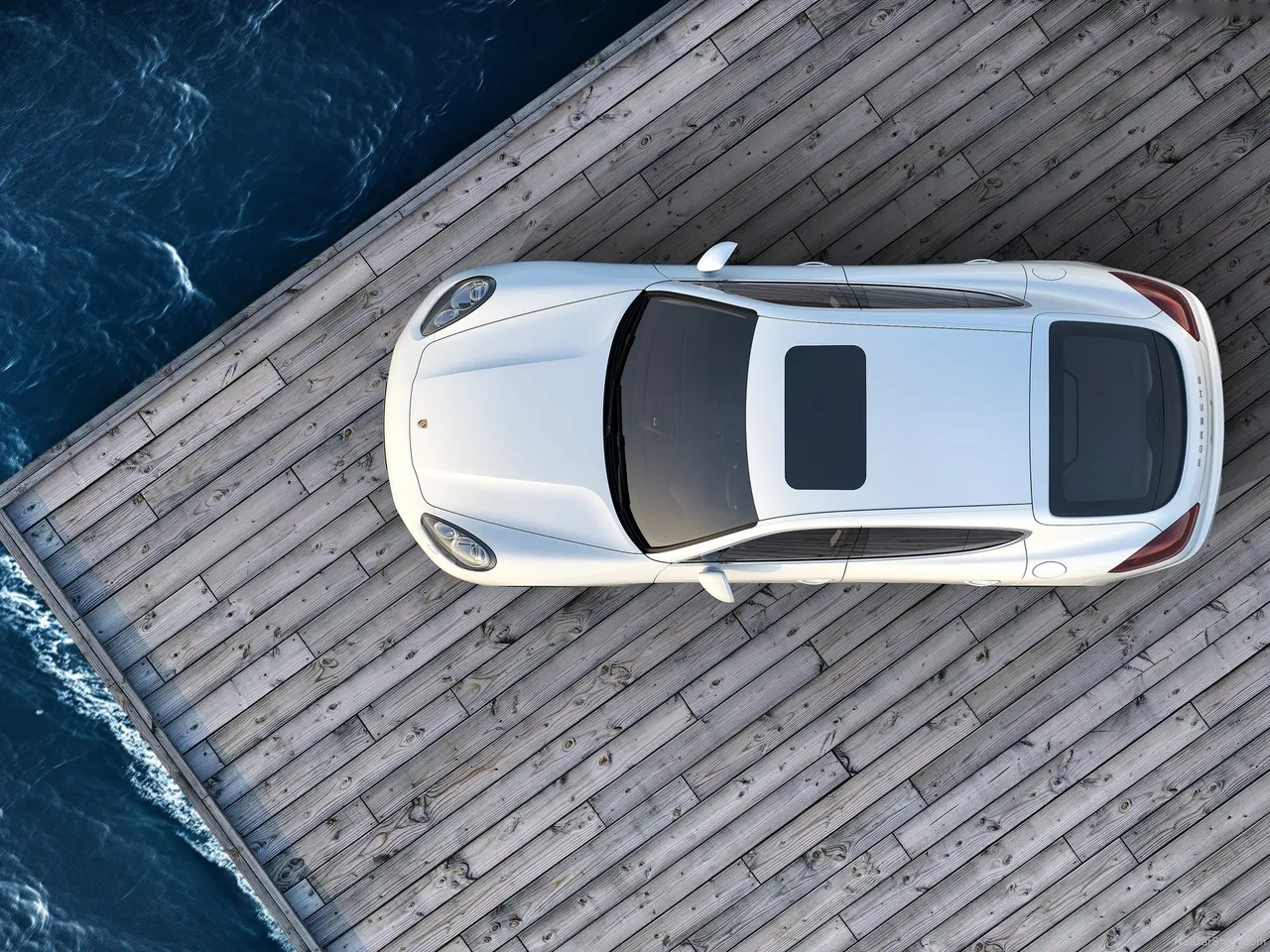 Porsche Panamera (2014) – pohled shora