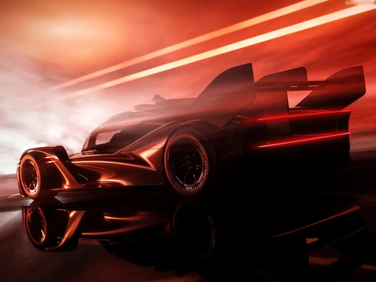 Genesis GMR-001 Hypercar Concept (2024) – zadní tříčtvrteční pohled