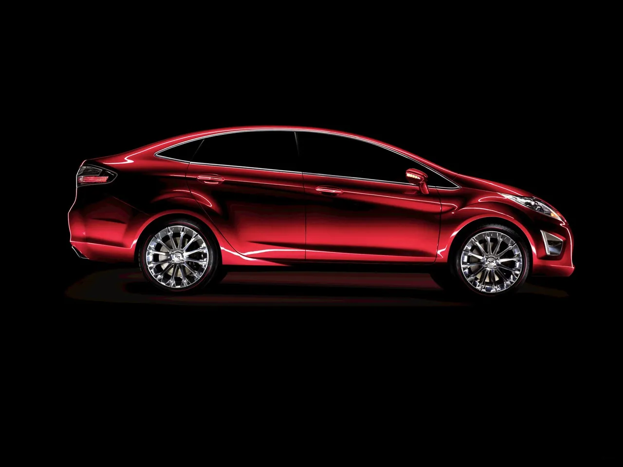 Ford Verve Sedan Concept (2008) – boční profil