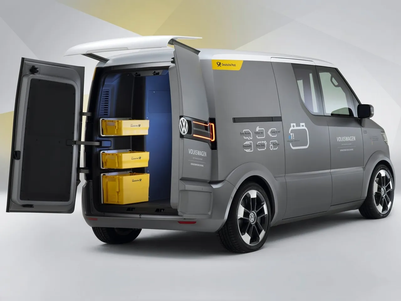 Volkswagen eT Concept (2011) – zadní tříčtvrteční pohled