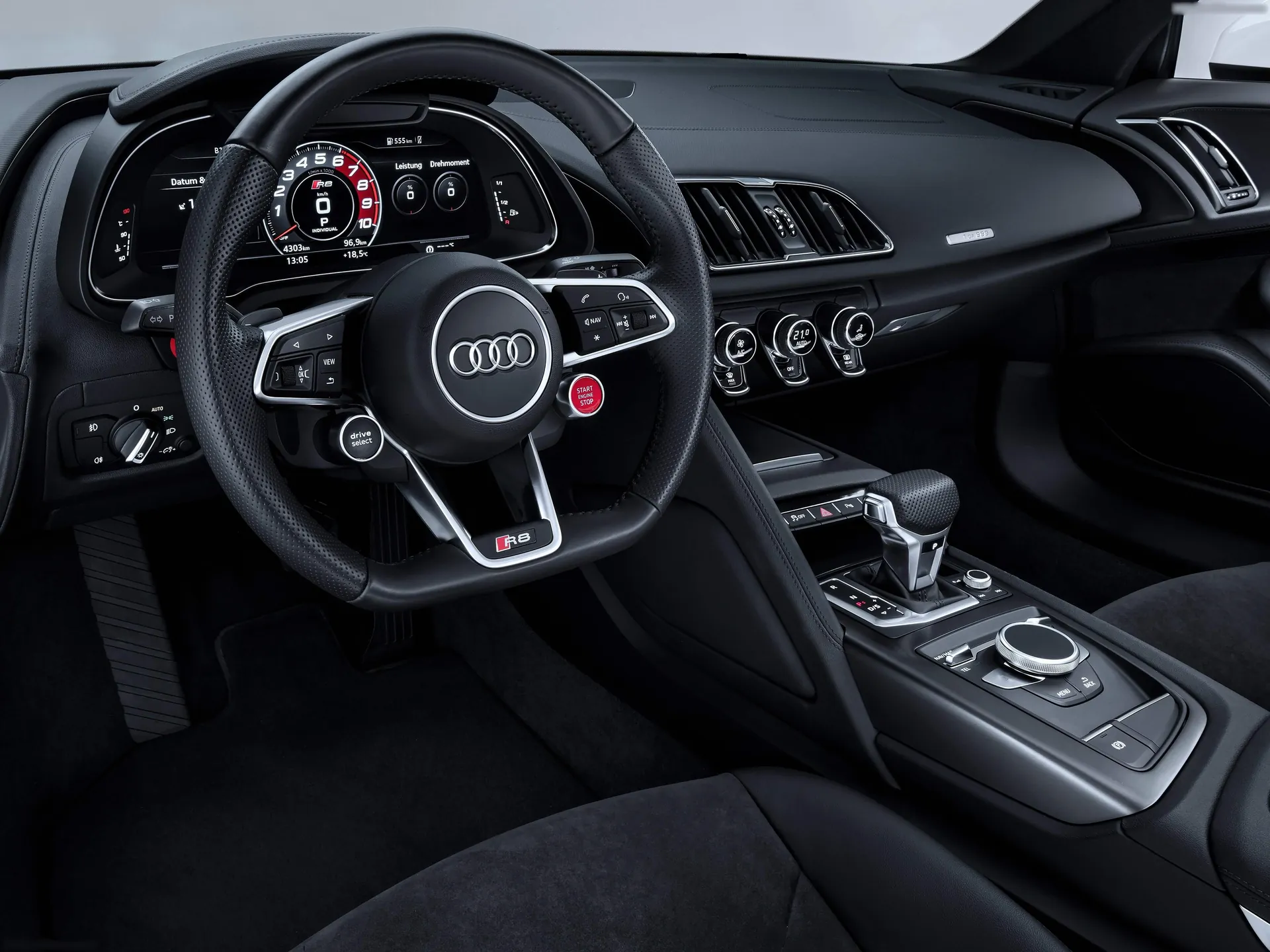 Audi R8 V10 RWS (2018) – interiér