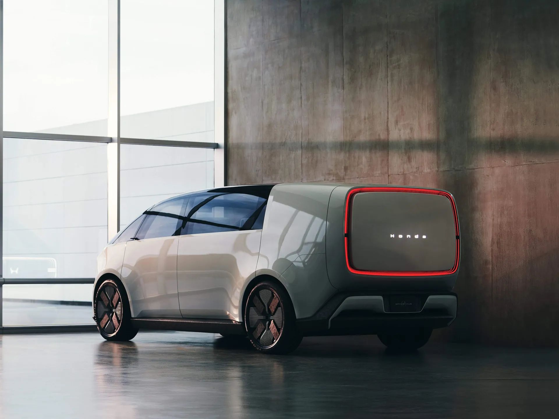 Honda 0 Series Space-Hub Concept (2024) – zadní tříčtvrteční pohled