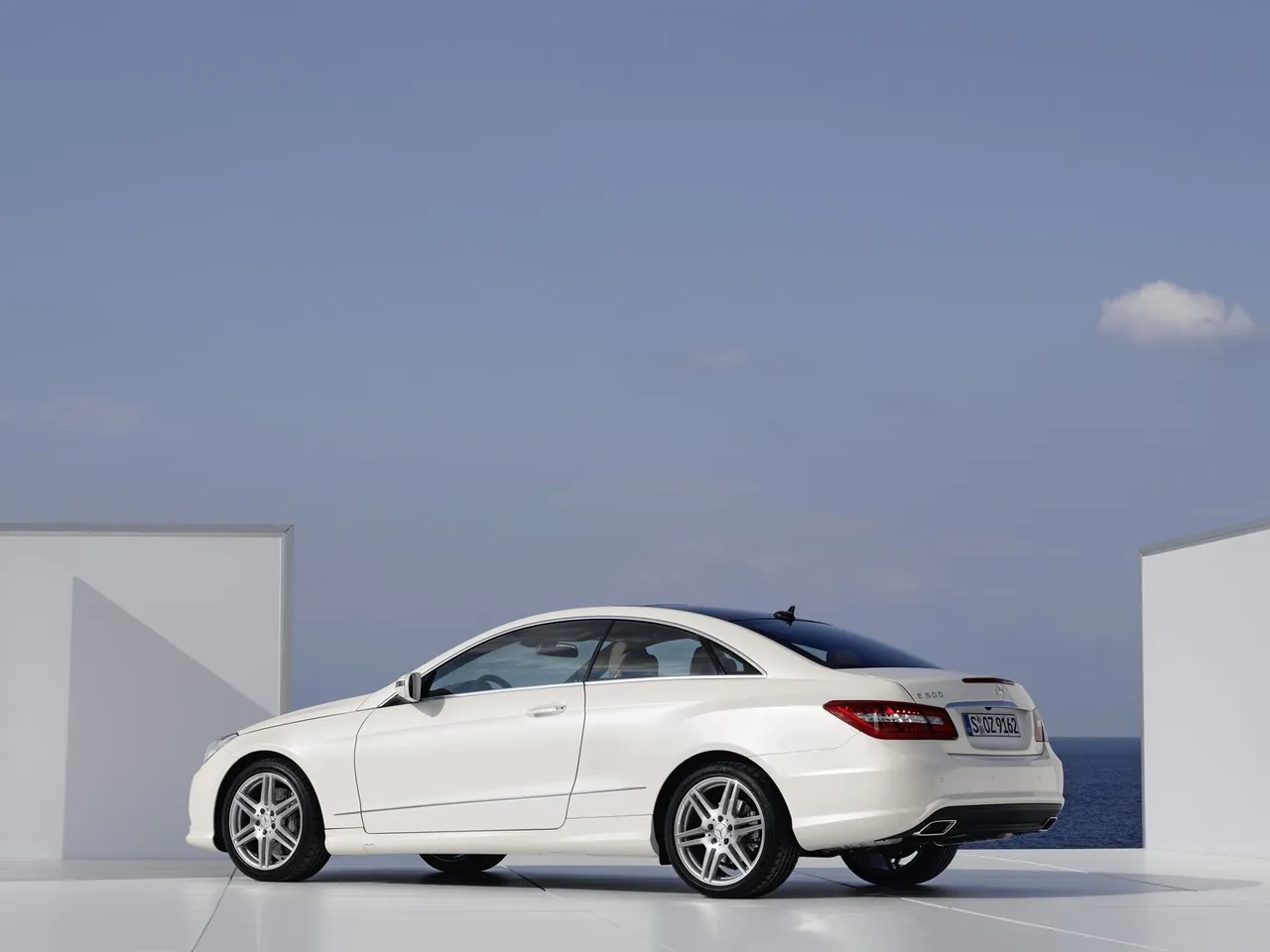 Mercedes-Benz E-Class Coupe (2010) - Rear Three-Quarter