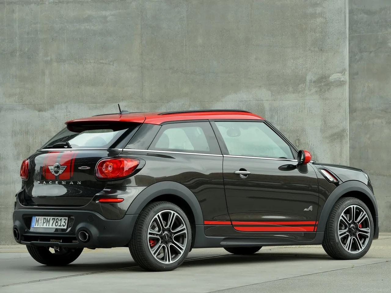 Mini Paceman John Cooper Works (2015) – zadní tříčtvrteční pohled