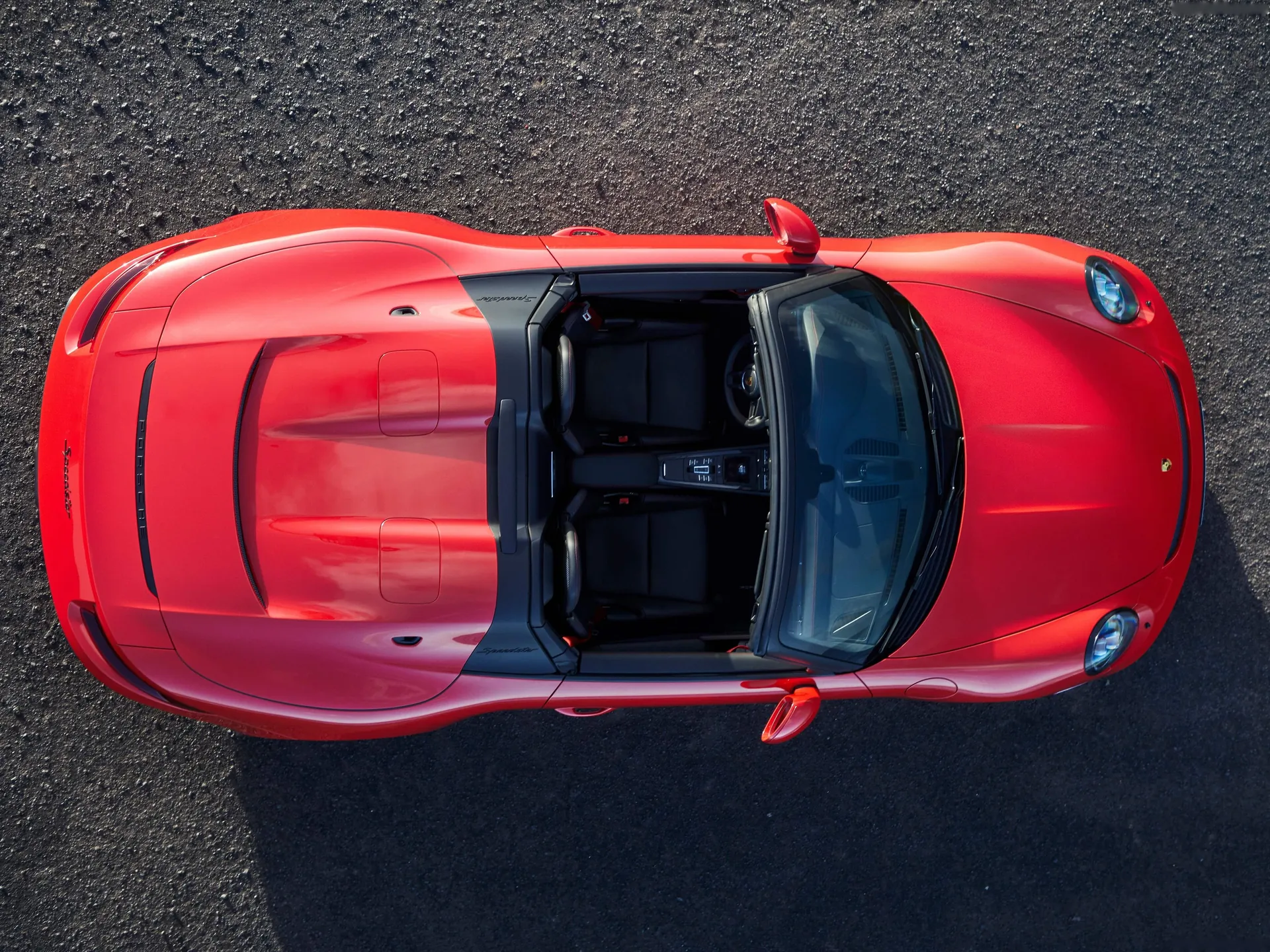 Porsche 911 Speedster (2019) – pohled shora
