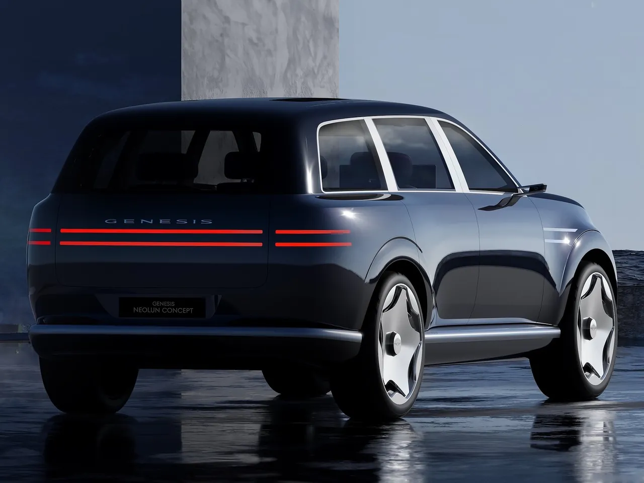 Genesis Neolun Concept (2024) – zadní tříčtvrteční pohled