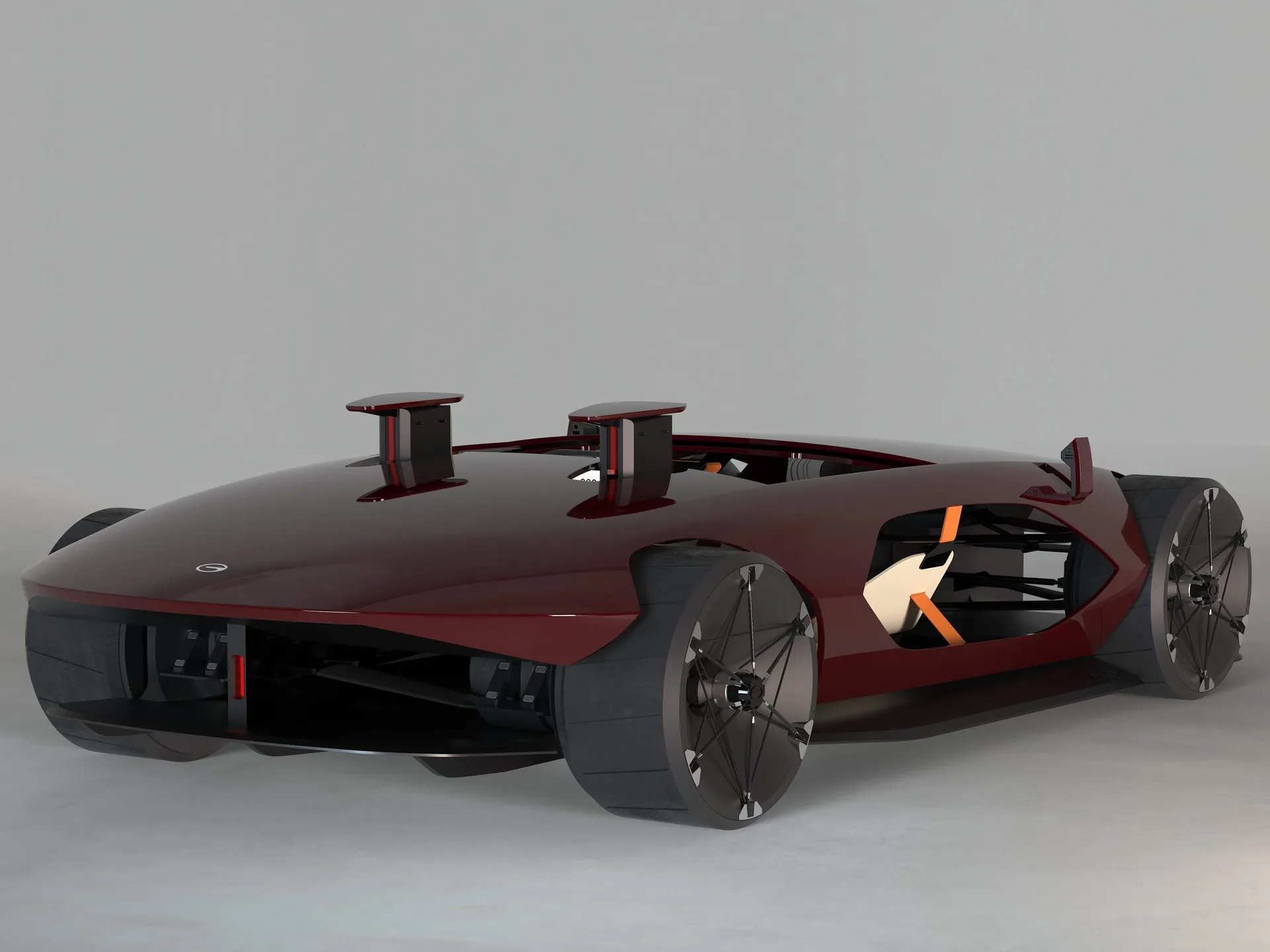 GAC Barchetta Concept (2022) – zadní tříčtvrteční pohled