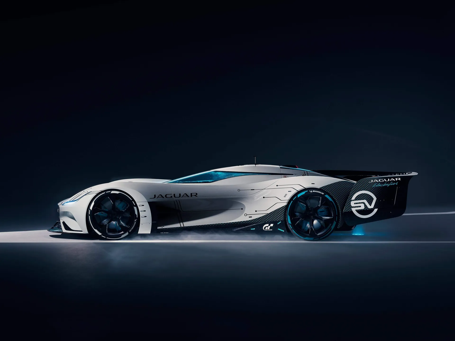 Jaguar Vision Gran Turismo SV Concept (2020) – boční profil