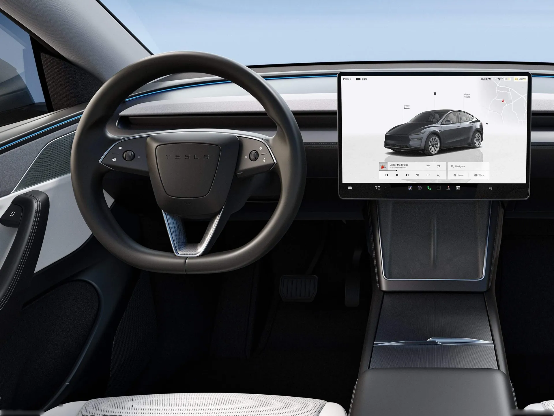 Tesla Model Y (2025) – interiér