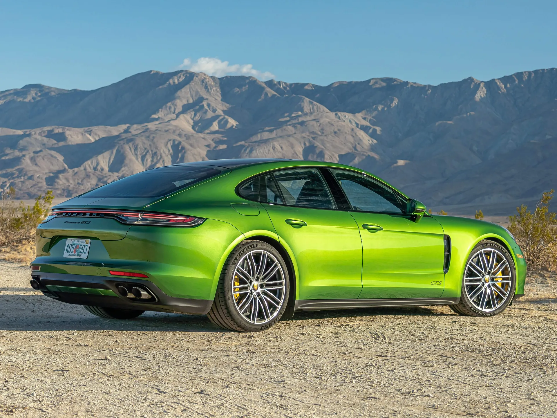 Porsche Panamera GTS (2021) - Rear Three-Quarter