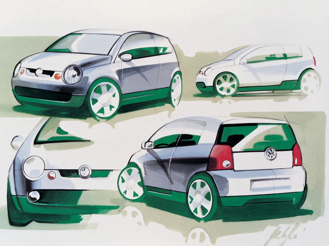 Volkswagen Lupo (1999) - Design Sketches