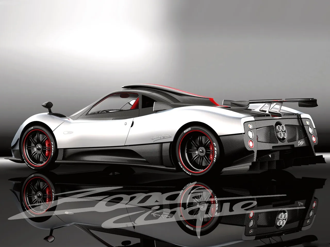 Pagani Zonda Cinque (2009) – zadní tříčtvrteční pohled
