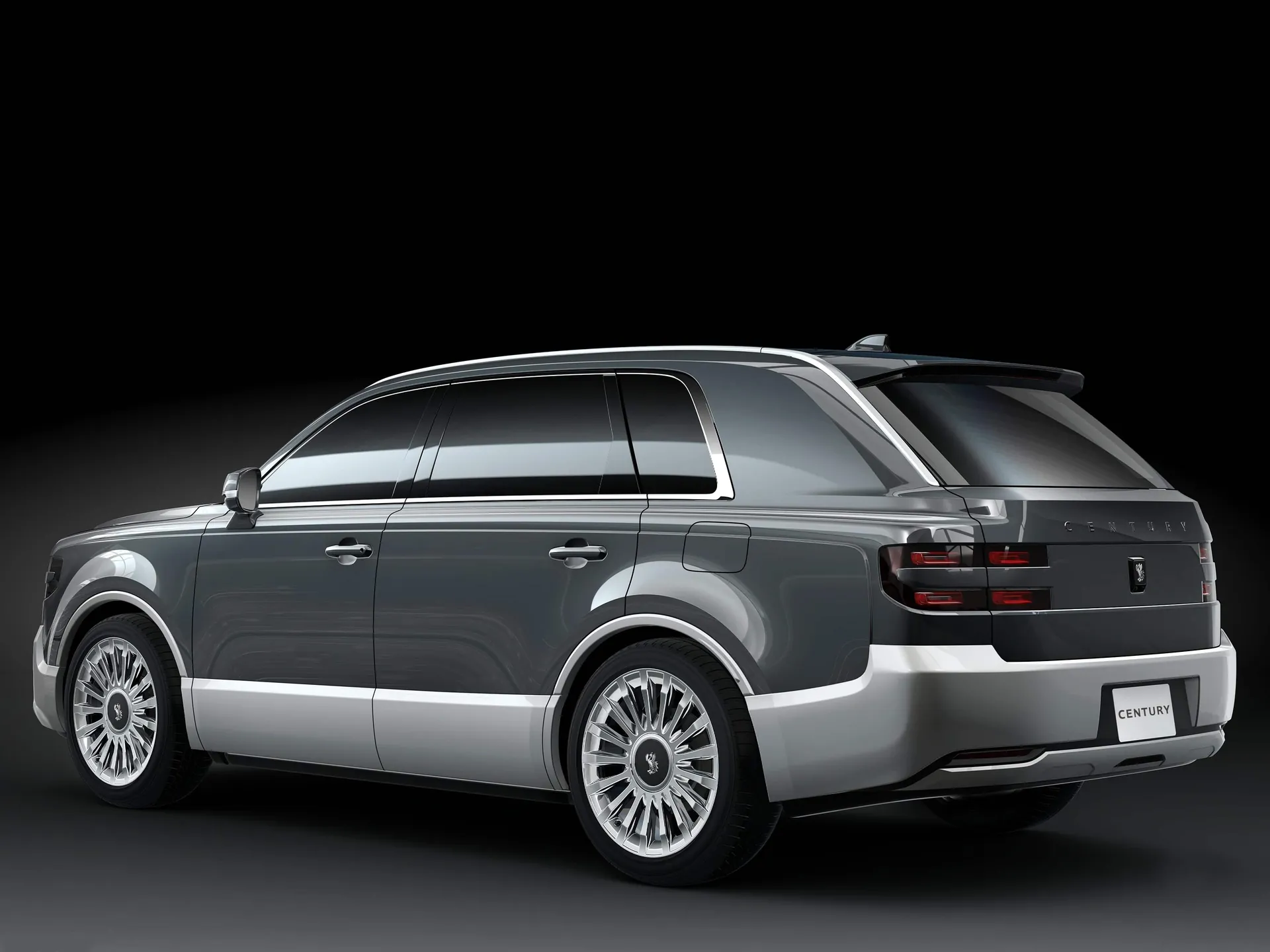 Toyota Century (2024) – zadní tříčtvrteční pohled