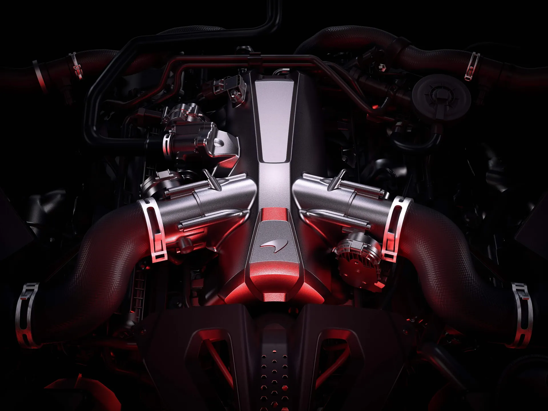 McLaren 750S Spider (2024) – motorový prostor