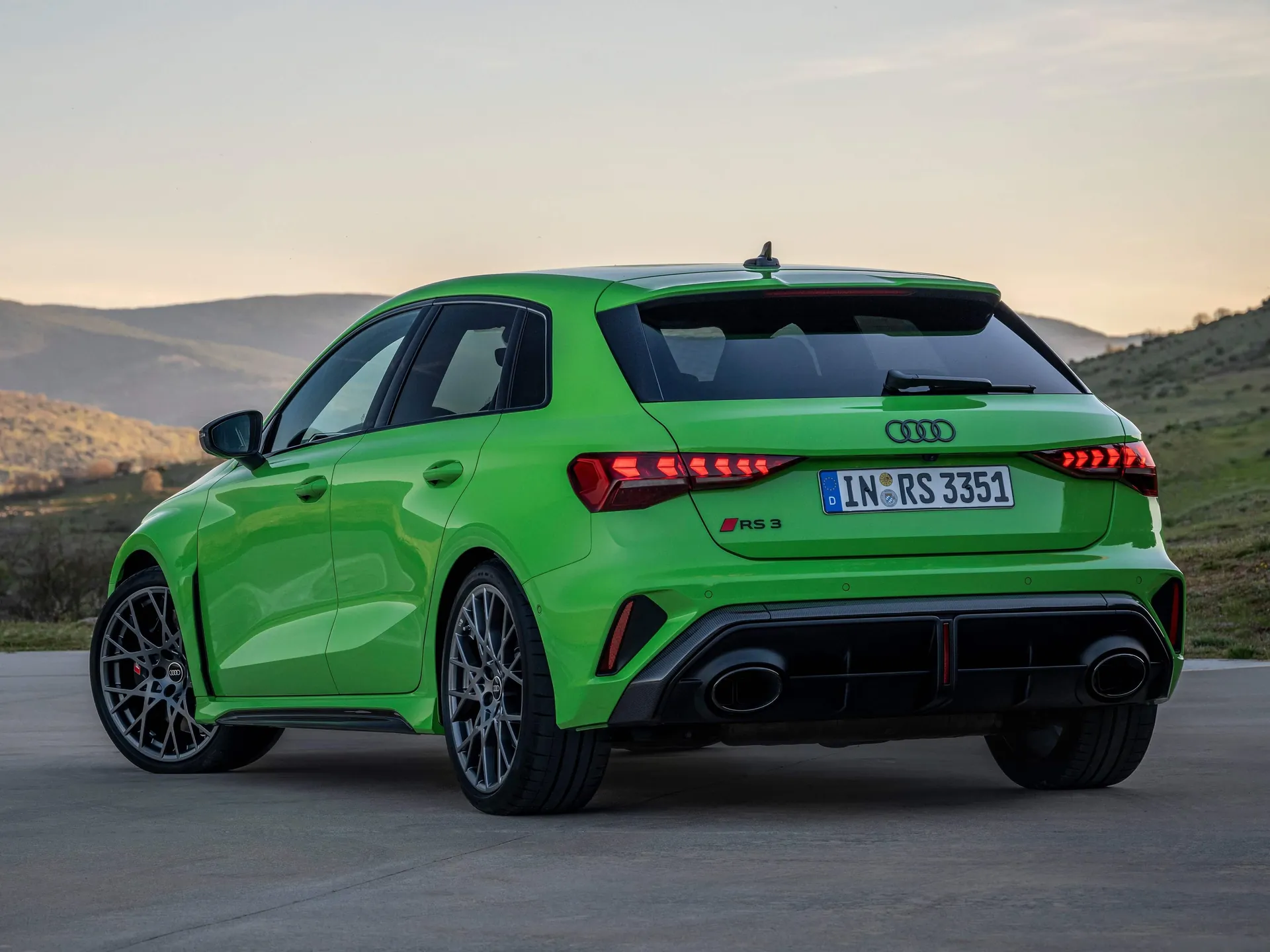 Audi RS3 Sportback (2025) – zadní tříčtvrteční pohled