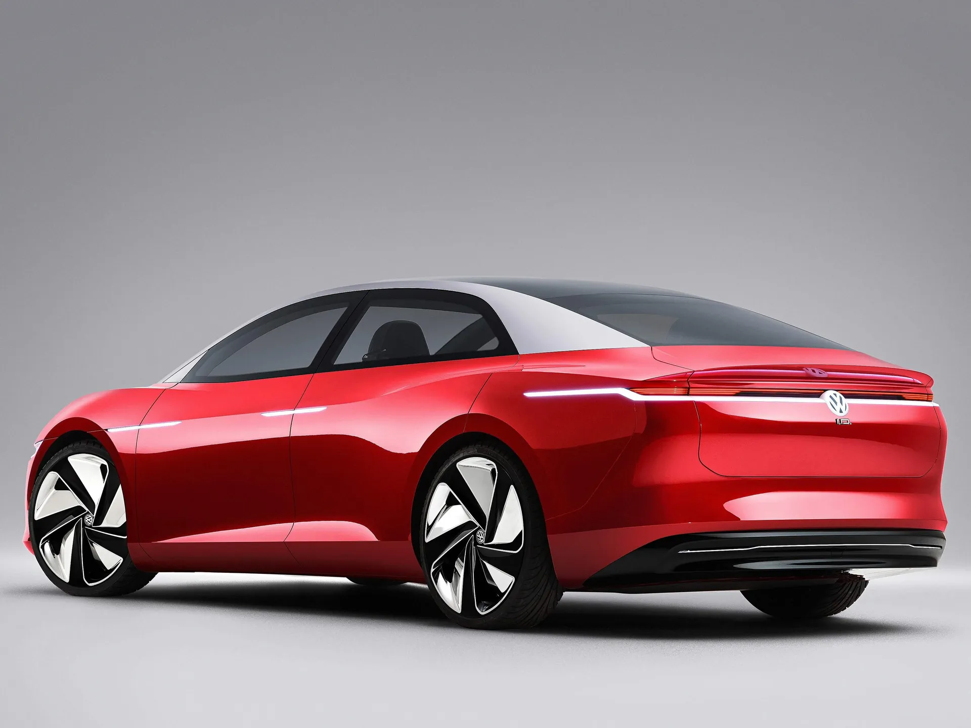 Volkswagen ID Vizzion Concept (2018) – zadní tříčtvrteční pohled