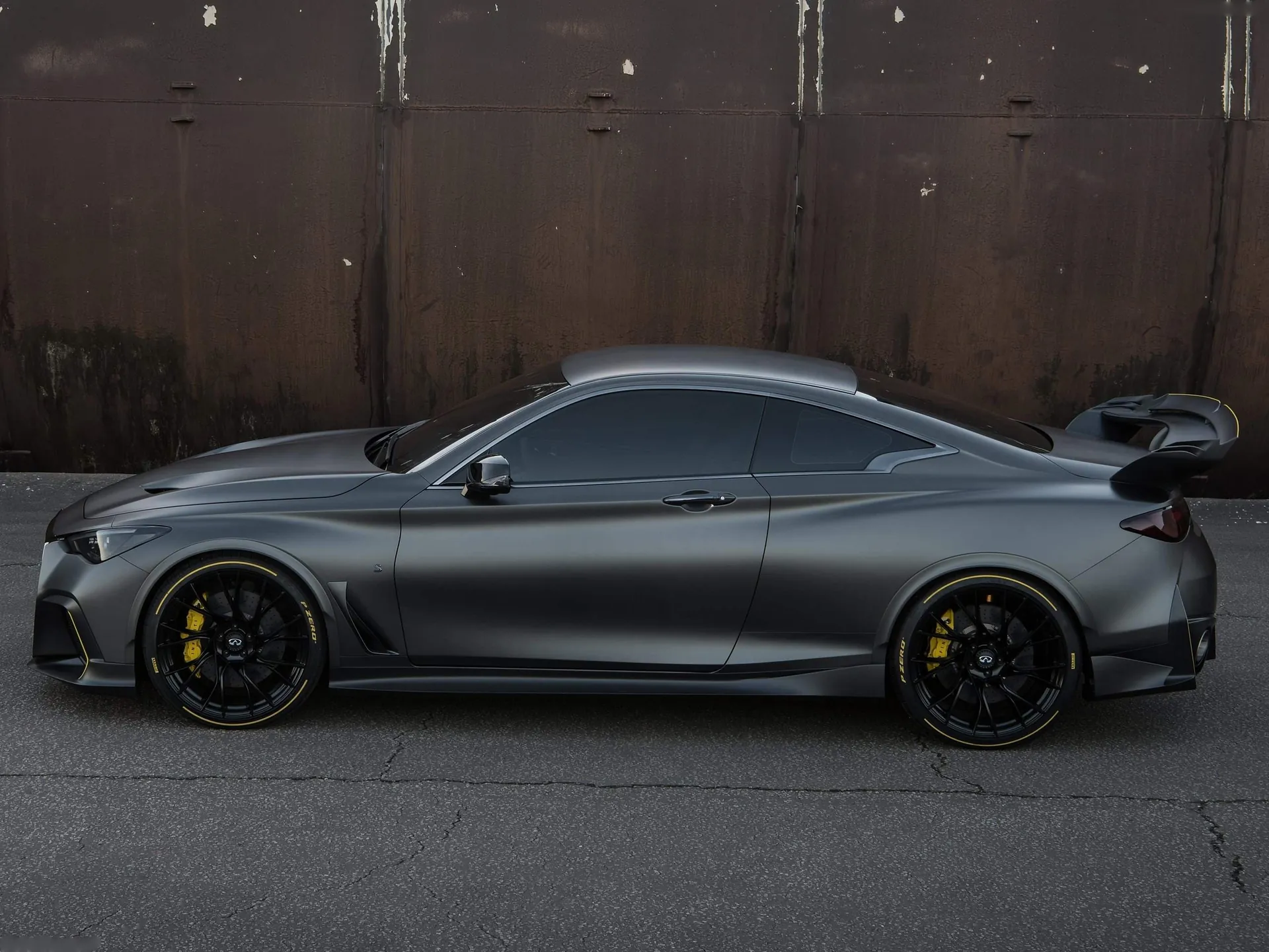 Infiniti Q60 Project Black S Concept (2018) – boční profil