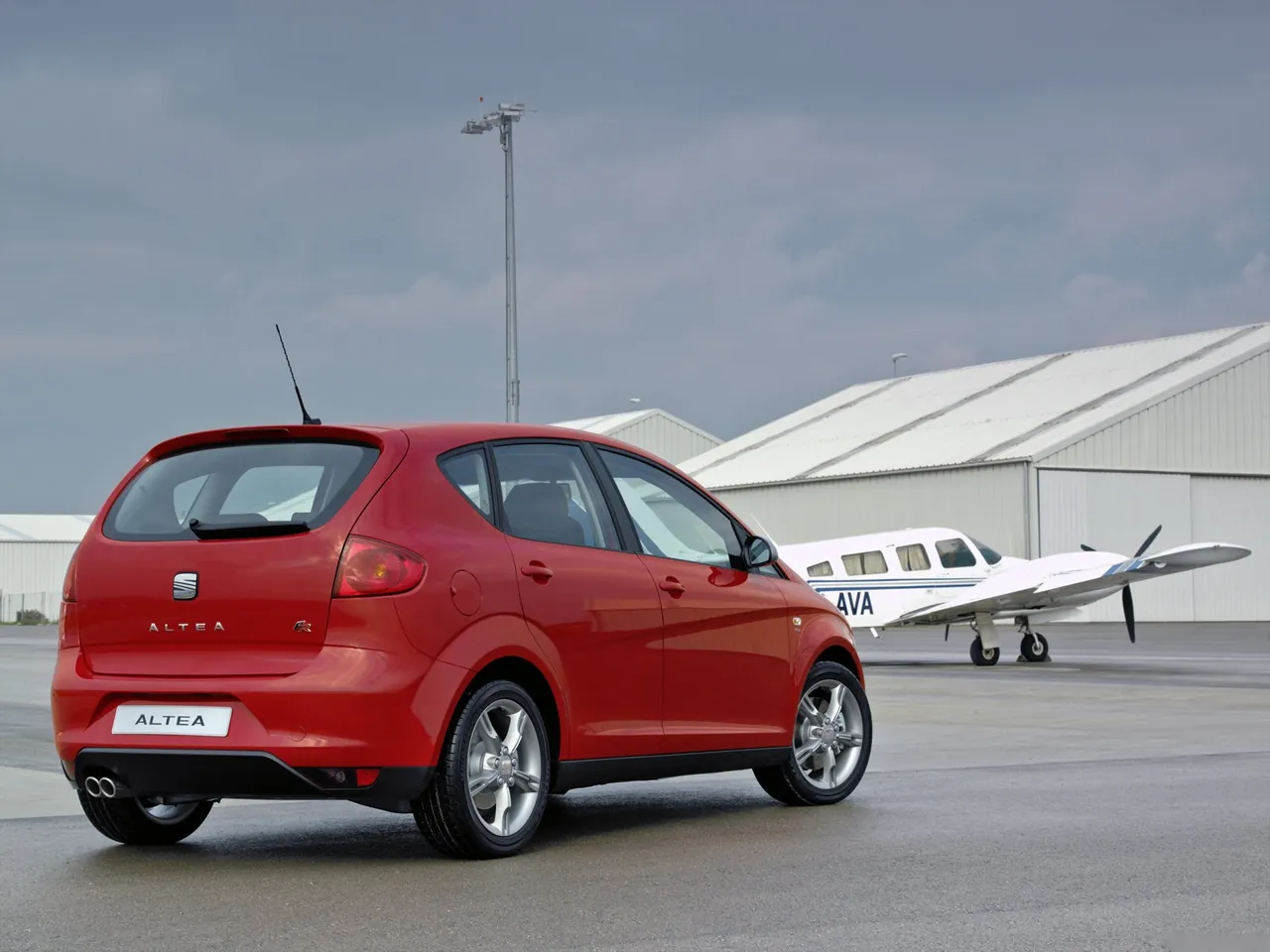Seat Altea FR (2006) – zadní tříčtvrteční pohled