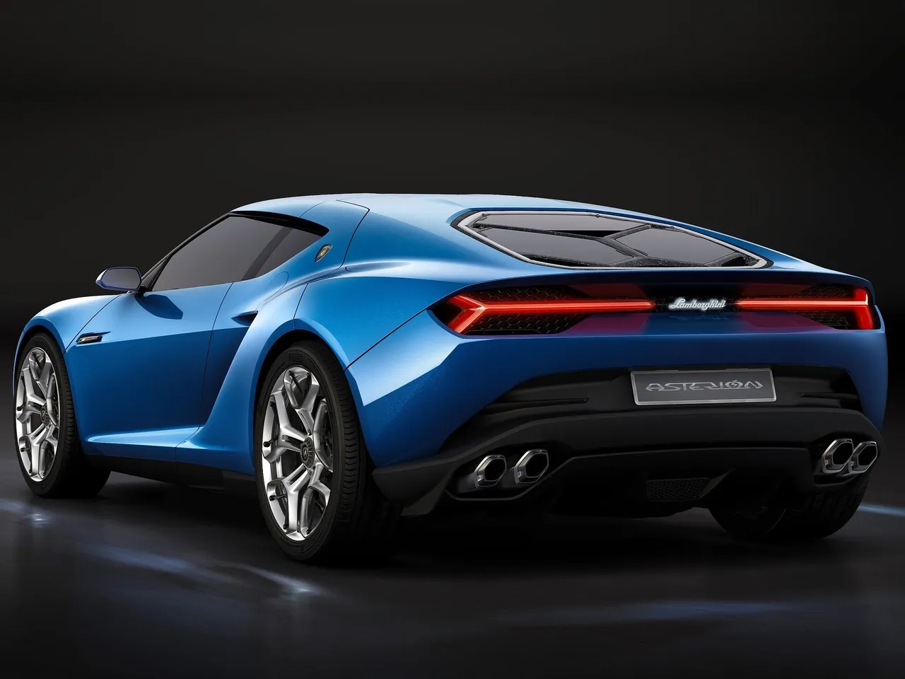 Lamborghini Asterion LPI910-4 Concept (2014) – zadní tříčtvrteční pohled