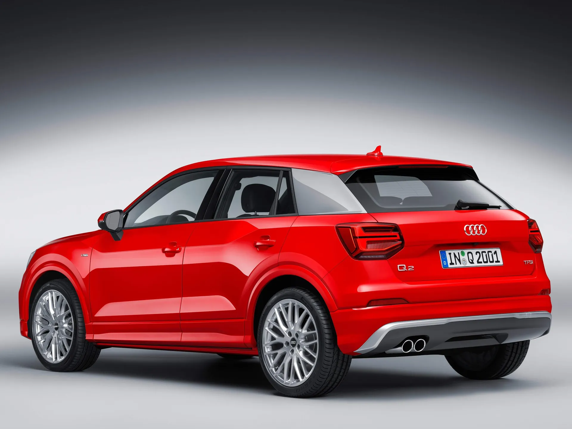 Audi Q2 (2017) – zadní tříčtvrteční pohled
