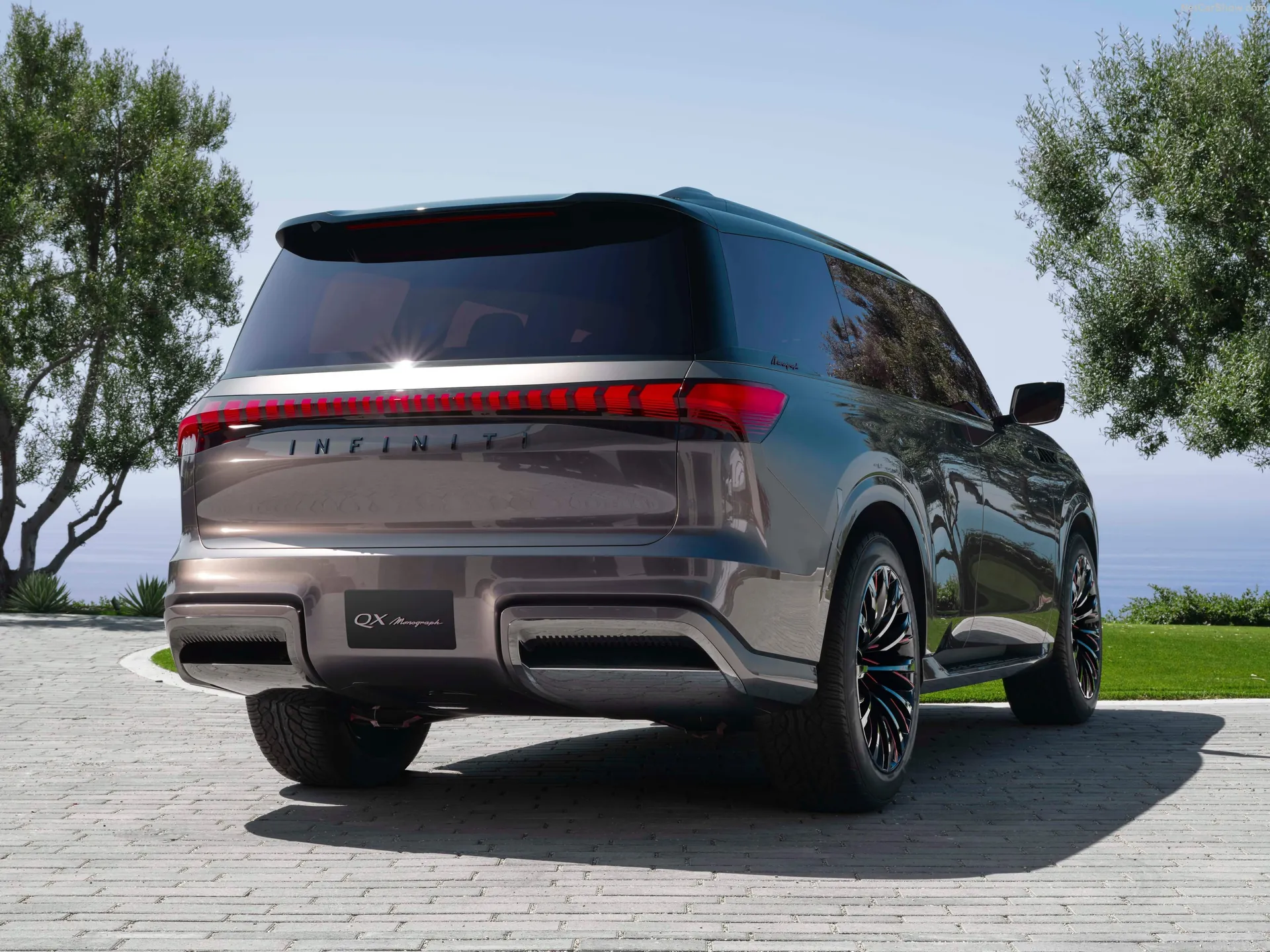 Infiniti QX Monograph Concept (2023) – zadní tříčtvrteční pohled