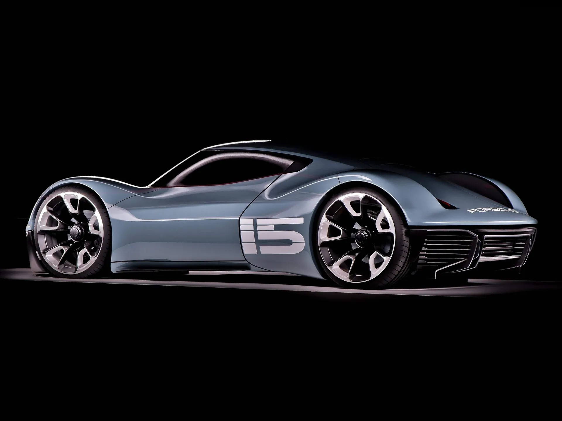 Porsche Vision 916 Concept (2016) – zadní tříčtvrteční pohled