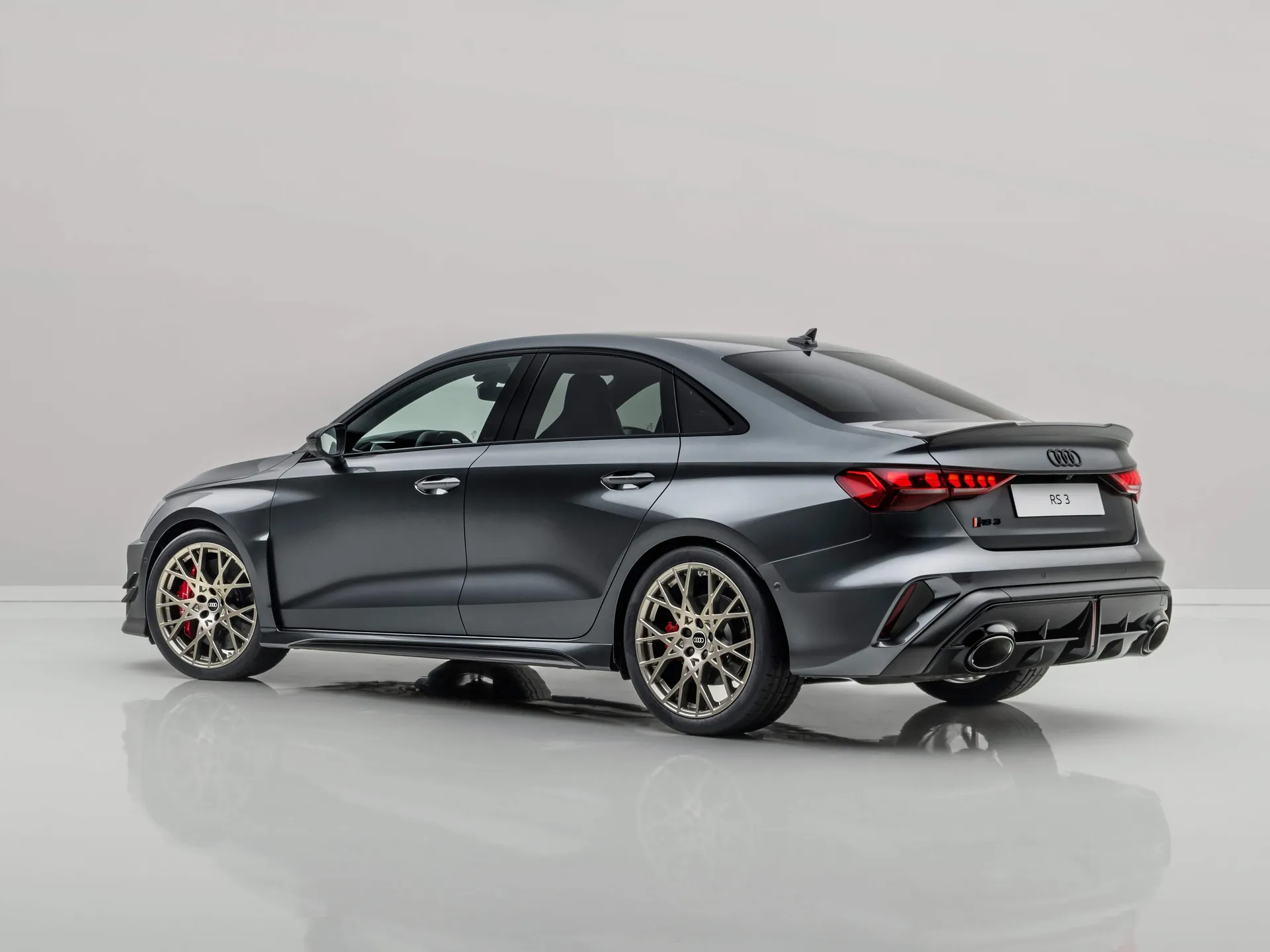 Audi RS3 Sedan competition limited (2026) – zadní tříčtvrteční pohled