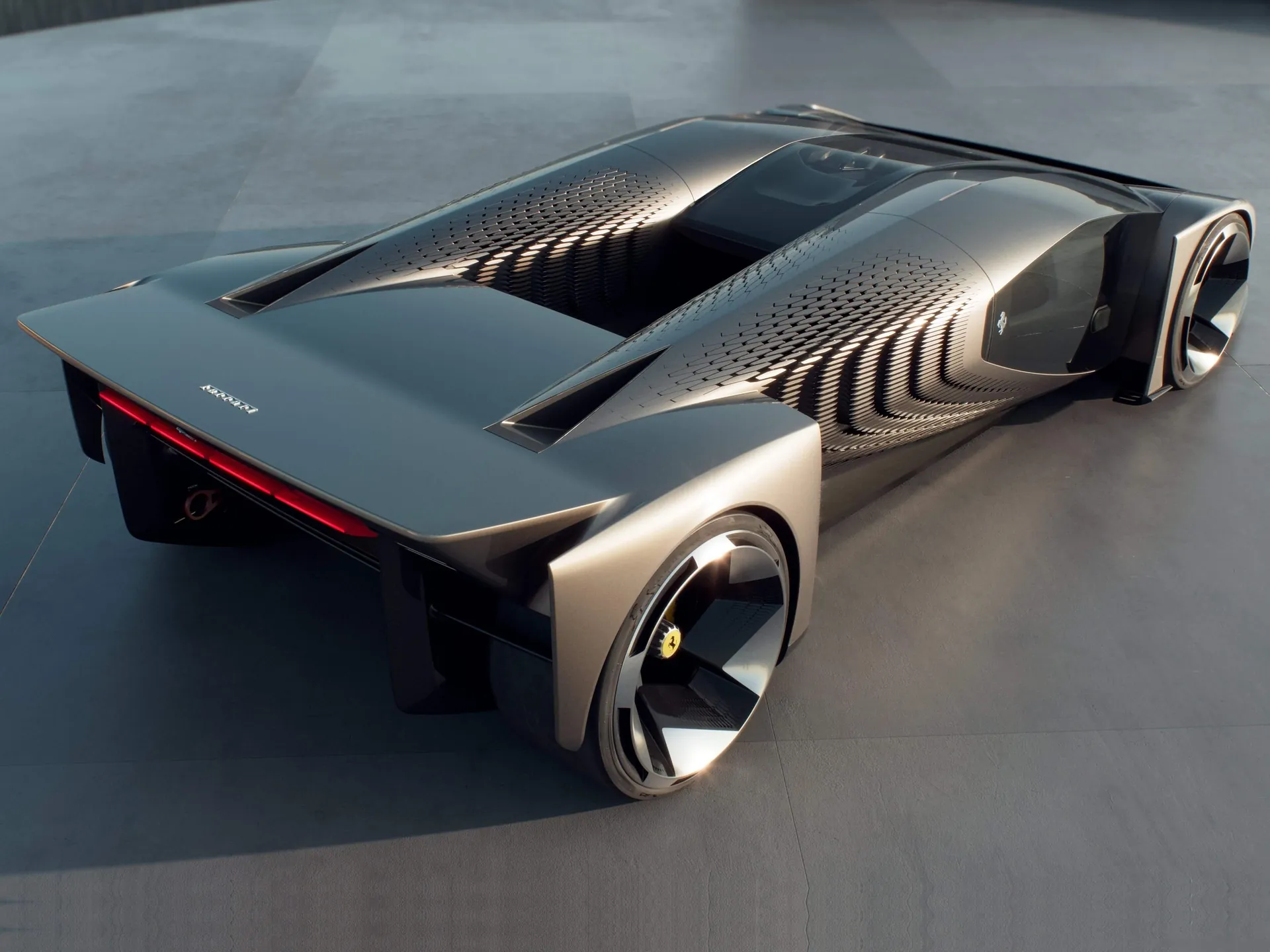 Ferrari F76 Concept (2025) – zadní tříčtvrteční pohled