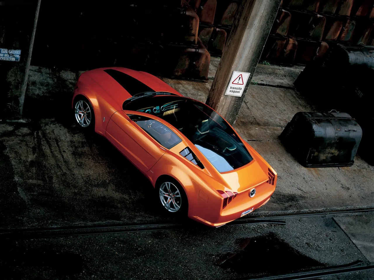 Ford Mustang Giugiaro Concept (2006) – zadní tříčtvrteční pohled