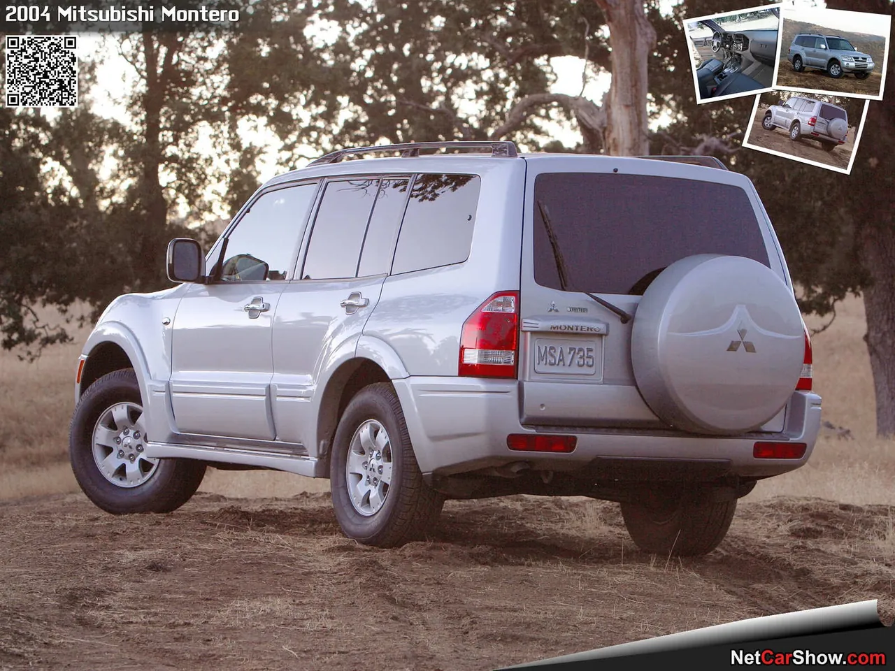 Mitsubishi Montero (2004) – zadní tříčtvrteční pohled