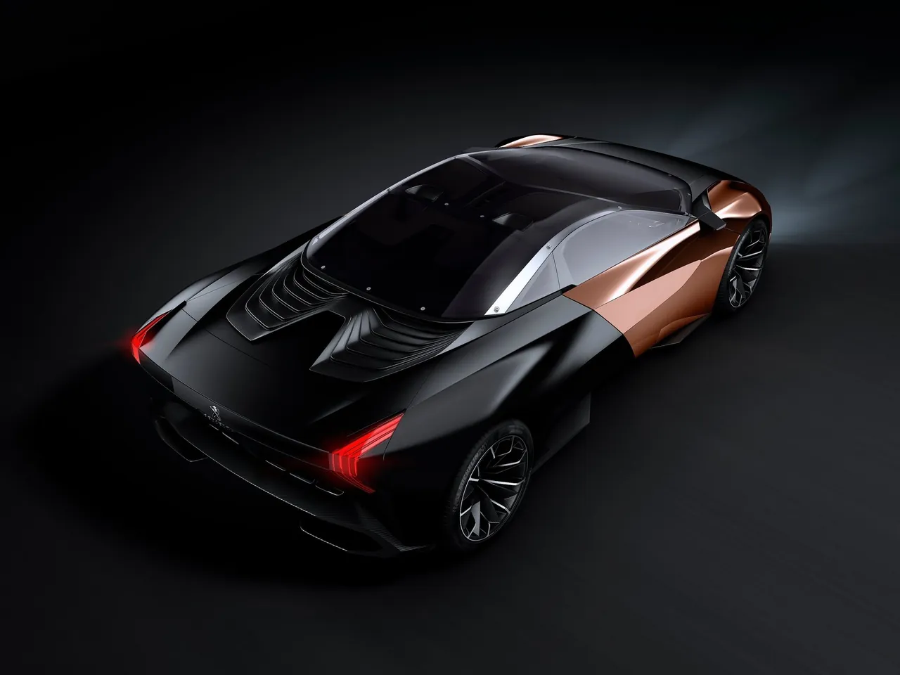 Peugeot Onyx Concept (2012) – zadní tříčtvrteční pohled