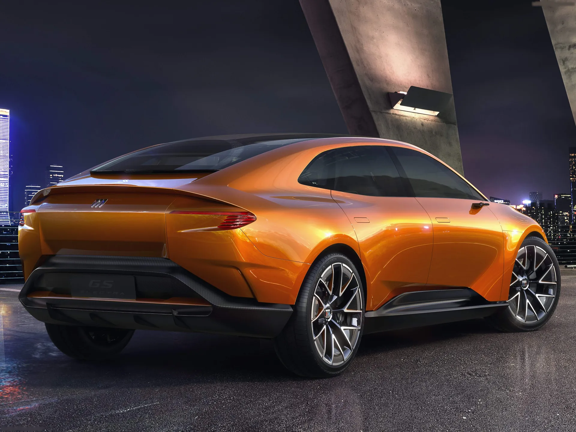 Buick Electra GS Concept (2025) – zadní tříčtvrteční pohled