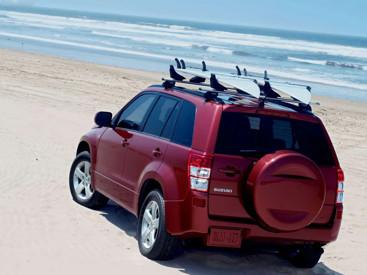 Suzuki Grand Vitara V6 (2006) – zadní tříčtvrteční pohled