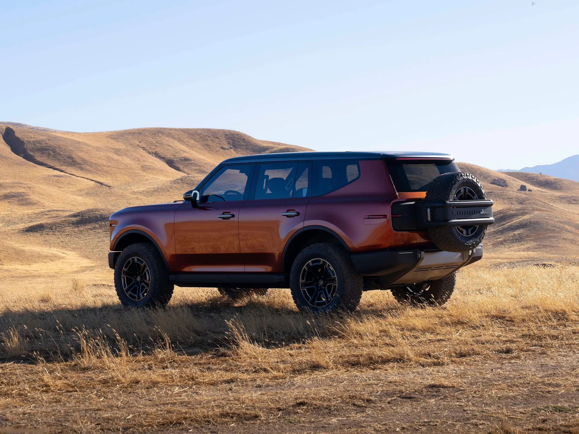 Scout Traveler Concept (2024) – zadní tříčtvrteční pohled