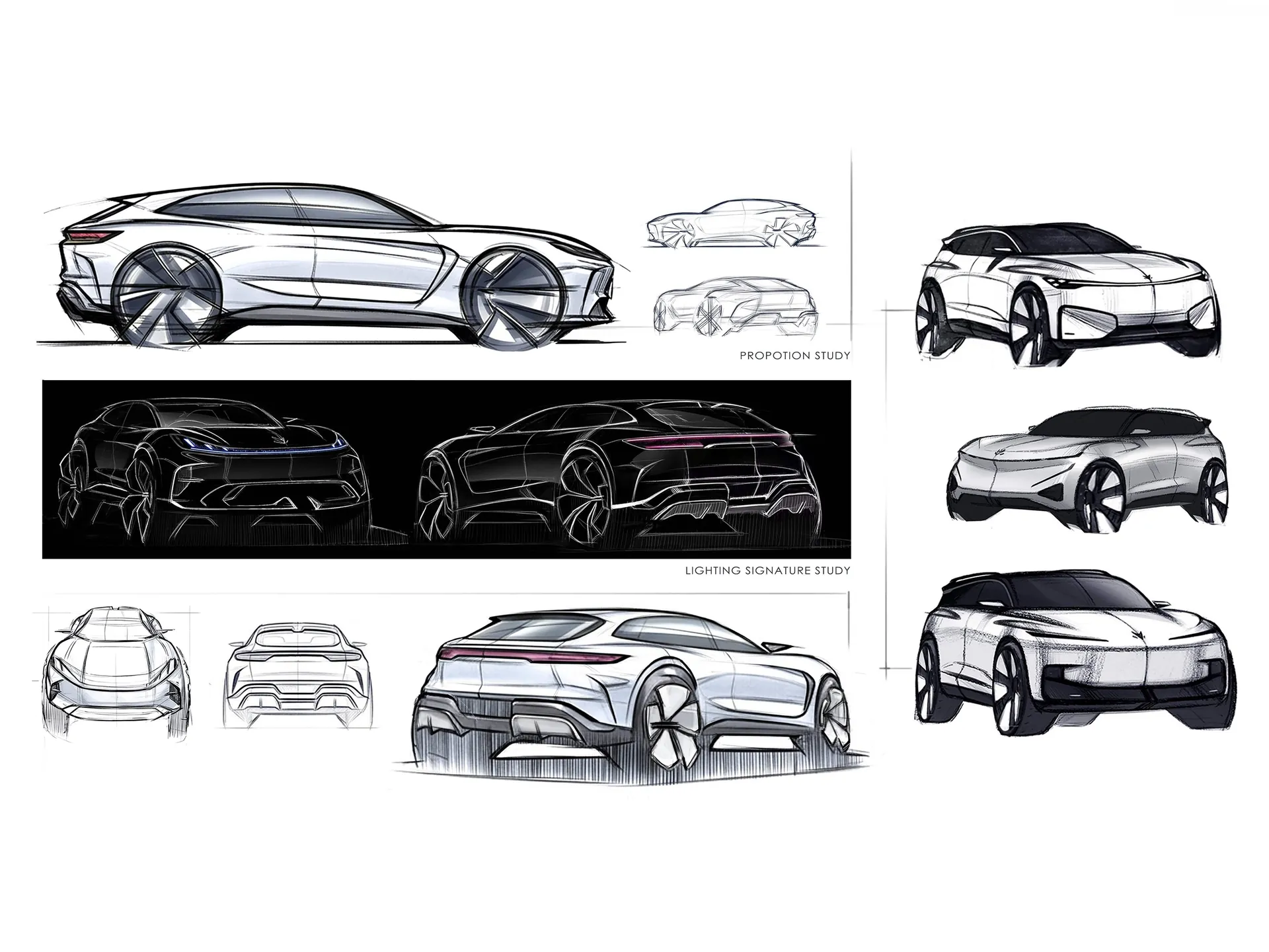 BAIC ArcFox Alpha T7 (2026) – designové skici